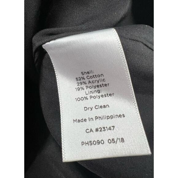 Talbots Black Tweed Sleeveless Shift Dress Size 2 Classic Chic Workwear Elegance - Picture 5 of 10